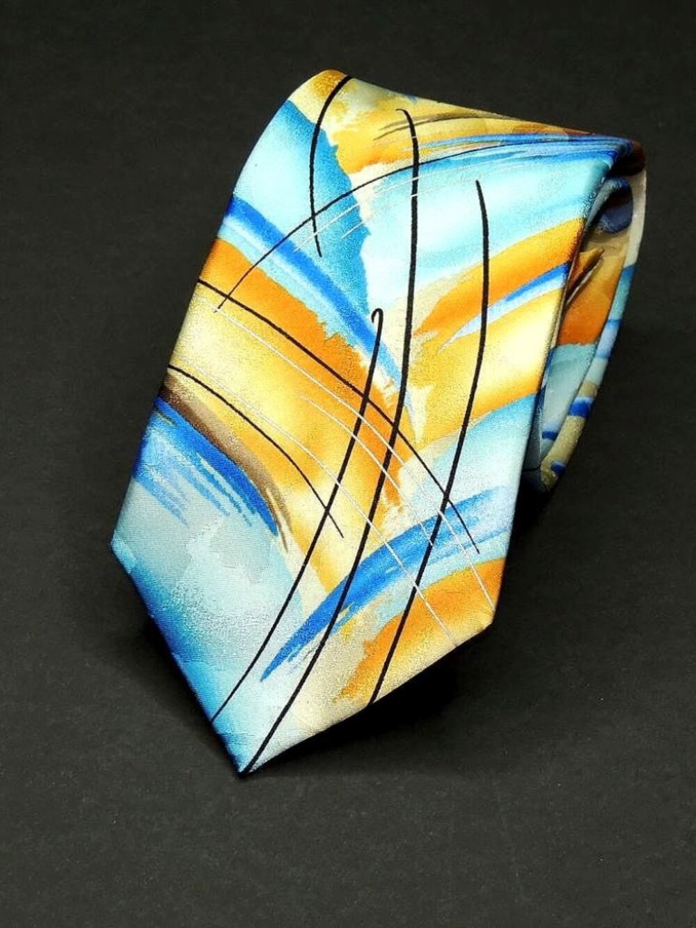 J. GARCIA Crazy Multicolor Men's Tie Desert Storm Collection 69 Perfect & LOUD